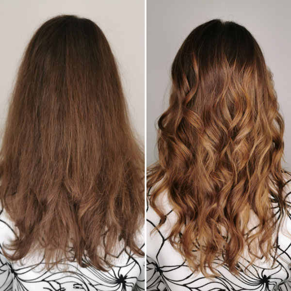 Beispiel für eine Coloration und ein Hairstyling, langes Haar, vom Salon Mandy Zemann, Lörrach